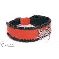 Avalon - SACRIFICE - Collar med spisse nagler og O-ring - Rød og sort