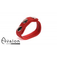 Avalon - HILT - Enkel Penisring i Lær - Rød