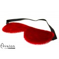 Avalon - DARK - Rødt Blindfold med plysj