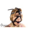 Avalon - TRAPPED - Hodeharness i lær med gag Avalon - TRAPPED - Hodeharness i lær med gag
