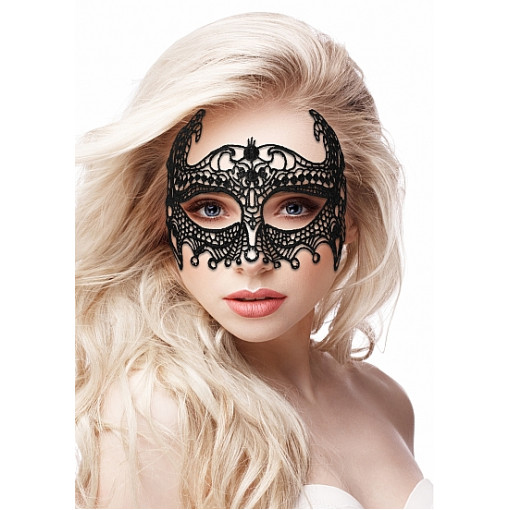 Ouch! Empress Maske med Blonder - Sort