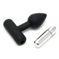 Rimba - Silikon mini buttplug med vibrering Rimba - Silikon mini buttplug med vibrering