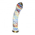 Sensual Glass - Jane - Glassdildo med Farger Sensual Glass - Jane - Glassdildo med Farger