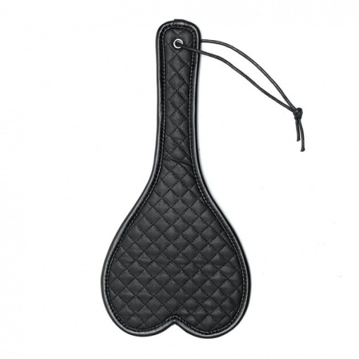 Rimba - hjerte paddle sort lær Rimba - hjerte paddle sort lær