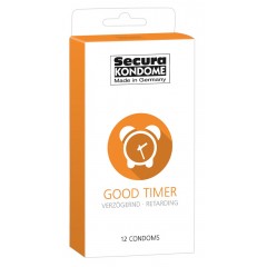 Secura - Good Timer - Kondomer med delay effekt 12 pk 