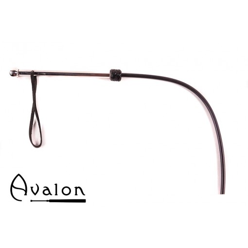 Avalon - WURM - Sort 1-halet silikonflogger med metall håndtak