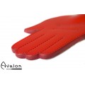 Avalon - SOLOMON - Paddle med håndform og metallhåndtak i sort og sølv - Rød
