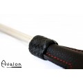 Avalon - ENCHANTRESS - Smal Paddle med Hjerte og Metallhåndtak - Svart og Rød