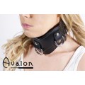 Avalon - CONQUER - Collar med god polstring, Svart