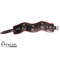 Avalon - CONQUER - Collar med god polstring, Svart og Rødt Avalon - CONQUER - Collar med god polstring, Svart og Rødt