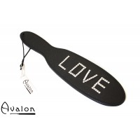 Avalon - THAT'S ENOUGH - Sort paddle med skriften Love i nagler
