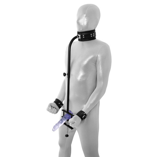 Penis- og balleklemme med cuffs og collar Penis- og balleklemme med cuffs og collar
