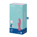 Satisfyer Mono Flex - Rabbitvibrator med app - Red berry 