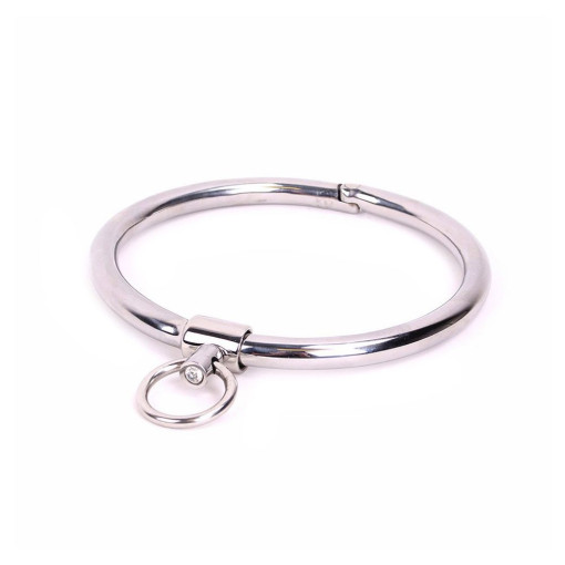 Cathedral Collar - Rundt Stålcollar med Krystall - Medium