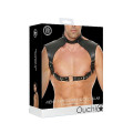 Ouch! Harness med Collar - One Size - Sort