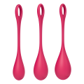 Satisfyer - Yoni Power 1 - Vaginakule Sett - Rød 