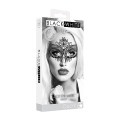 Ouch! Black & White - Queen maskerademaske med Blonder - Sort