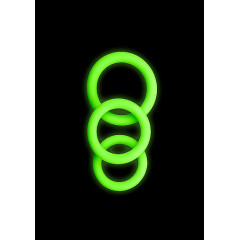 Ouch! Penisring 3pk - Glow in the dark 