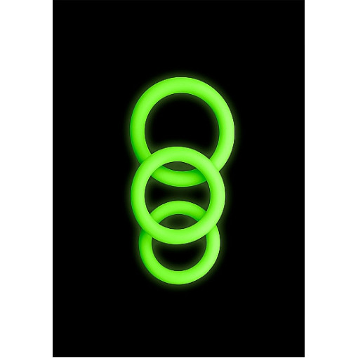Ouch! Penisring 3pk - Glow in the dark Ouch! Penisring 3pk - Glow in the dark