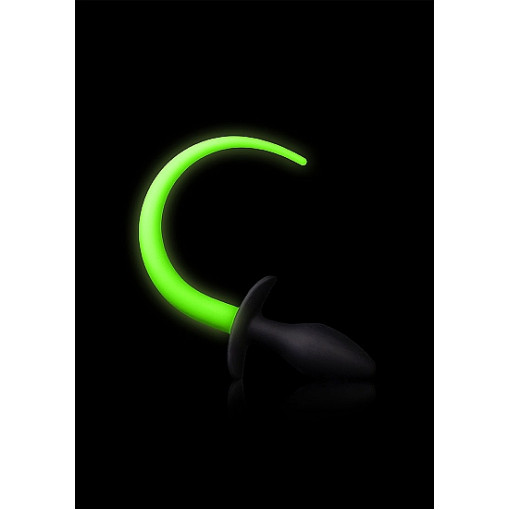 Ouch! Buttplug med Hale - Glow in the Dark Ouch! Buttplug med Hale - Glow in the Dark