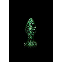 Ouch! Glass Buttplug - Glow in the Dark - Medium