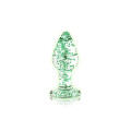 Ouch! Glass Buttplug - Glow in the Dark - Large