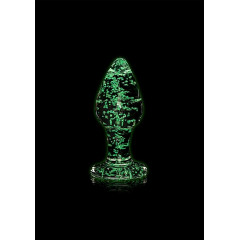 Ouch! Glass Buttplug - Glow in the Dark - Large