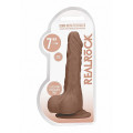 RealRock - Dildo med pung - 7" / 17 cm - Tan RealRock - Dildo med pung - 7" / 17 cm - Tan