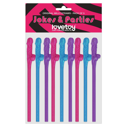Love Toy - Multicolor Willy Straws - Fargerike Sugerør Love Toy - Multicolor Willy Straws - Fargerike Sugerør