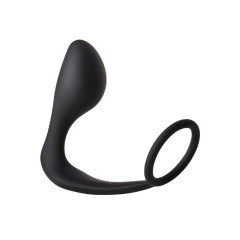 FantASStic - Buttplugg med Penisring - Sort