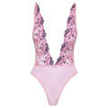 Kissable - Body med Broderinger - Rosa