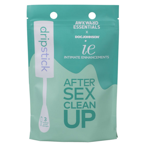 Awkward Essentials - Dripstick - Etter-sex Svamp - 3stk Awkward Essentials - Dripstick - Etter-sex Svamp - 3stk