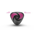 Mystim - Hearts Desire - Lay-On Vibrator med E-Stimulering - Sort Mystim - Hearts Desire - Lay-On Vibrator med E-Stimulering - Sort