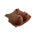 GENDER X - Breast Plate E-Cup - Bryst protese - Mørk hudfarge