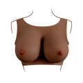 GENDER X - Breast Plate E-Cup - Bryst protese - Mørk hudfarge