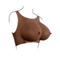 GENDER X - Breast Plate E-Cup - Bryst protese - Mørk hudfarge