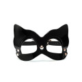 Kinky Diva - High Gloss Cat Mask - Sort