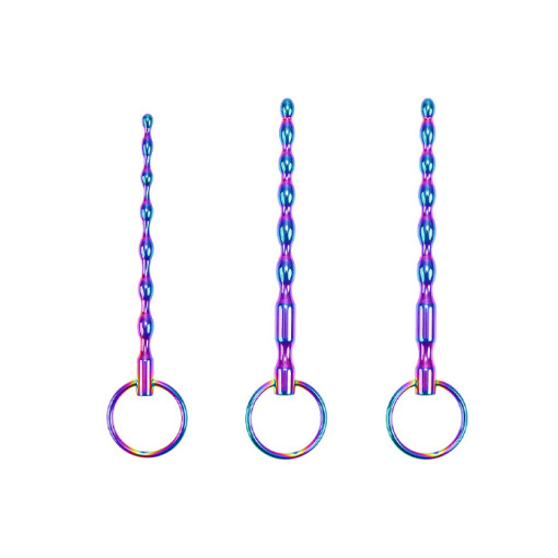 BQS - Penispluggsett 3 pk - Regnbue