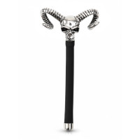 BQS - Hul penisplugg med hodeskalle - Silikon og metall