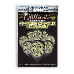 Glitterati - Glow In The Dark Ballonger - Penis motiv