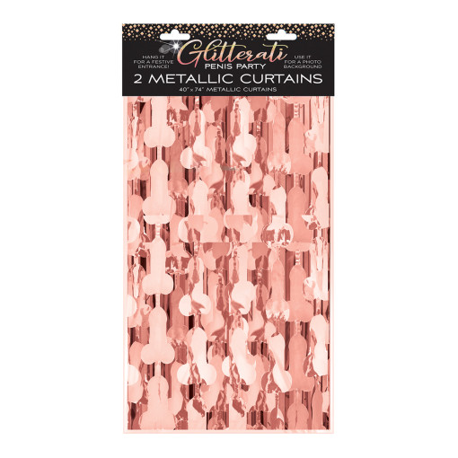 LITTLE GENIE - Glitterati Peniser i folie forheng - Rosegull - 2 pk LITTLE GENIE - Glitterati Peniser i folie forheng - Rosegull - 2 pk