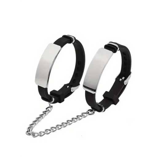 BQS - Trollbundet - Armbånd cuffs - Sort og sølv BQS - Trollbundet - Armbånd cuffs - Sort og sølv