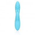 Loveline - Ribbed Ultra Soft Silicone Rabbit Vibrator - Turkis
