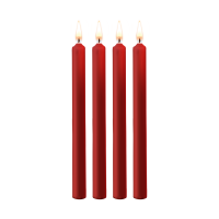 OUCH! - Teasing Wax Large Candles- 4 pk parafin store vokslys - Rød