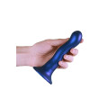 OUCH! - Ultra Soft Silicone - Dildo med sugekopp - 17 cm - Blå OUCH! - Ultra Soft Silicone - Dildo med sugekopp - 17 cm - Blå