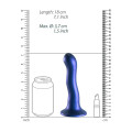 OUCH! - Ultra Soft Silicone - Dildo med sugekopp - 17 cm - Blå OUCH! - Ultra Soft Silicone - Dildo med sugekopp - 17 cm - Blå