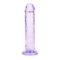 Realrock – Crystal Clear – Enkel Realistisk Dildo – Lilla - 14.5 cm