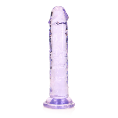 Realrock – Crystal Clear – Enkel Realistisk Dildo – Lilla - 14.5 cm