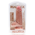 Realrock - Tykk Dildo - 20,3 cm - Lys hudfarge
