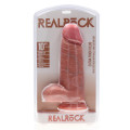 Realrock - Ekstra Tykk Dildo - 25,4 cm - Lys hudfarge